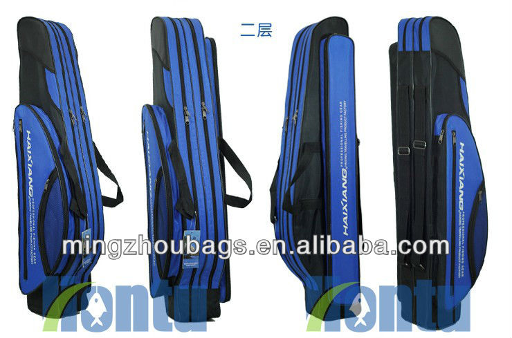 青カラーのバックパックの釣具袋3コンパートメント付き-フィッシングバッグ問屋・仕入れ・卸・卸売り