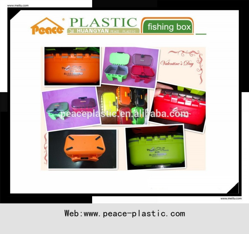 2014年熱い販売メーカー販売明確なプラスチック製の二層の釣具箱-釣具箱問屋・仕入れ・卸・卸売り