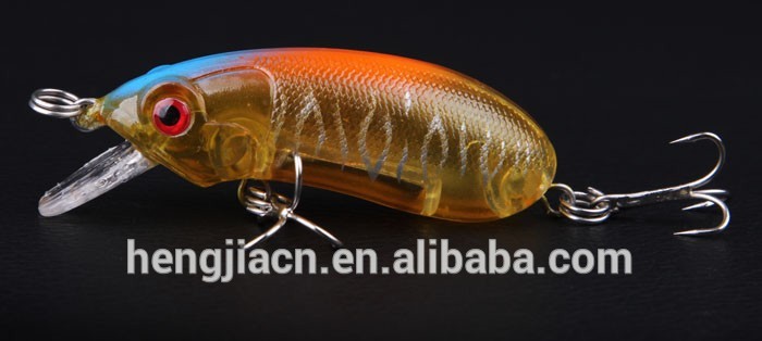 クランクhengjia60mm海釣りのルアーミノー妖精6センチメートル9.8g＃6フック釣りルアーベイトクランクベイトフローティングルアーラトル-ルアー問屋・仕入れ・卸・卸売り