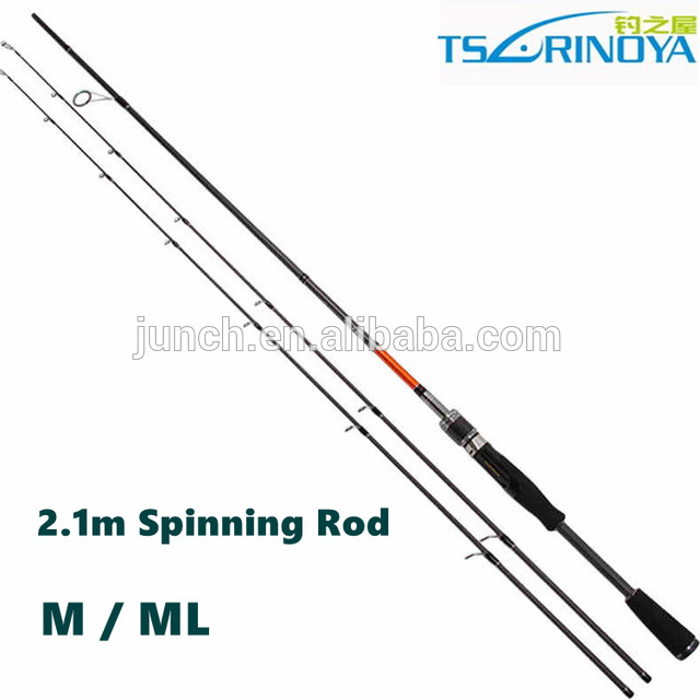 Trulinoya 2.1メートルm/mlつのヒントスピニングロッド2節カーボンスピニングロッド-釣竿問屋・仕入れ・卸・卸売り
