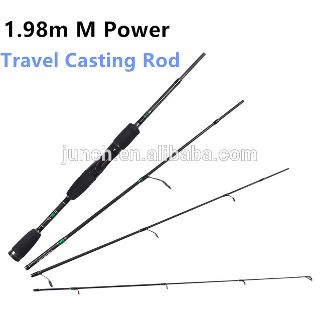 4セクション1.98メートルmパワー旅行釣りロッドカーボンアブガルシアbaitcastingロッド-釣竿問屋・仕入れ・卸・卸売り