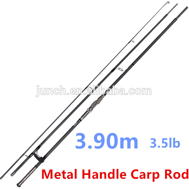 3.9メートル金属ハンドル鯉釣りロッド3セクション3.5lb炭素鯉ロッド-釣竿問屋・仕入れ・卸・卸売り