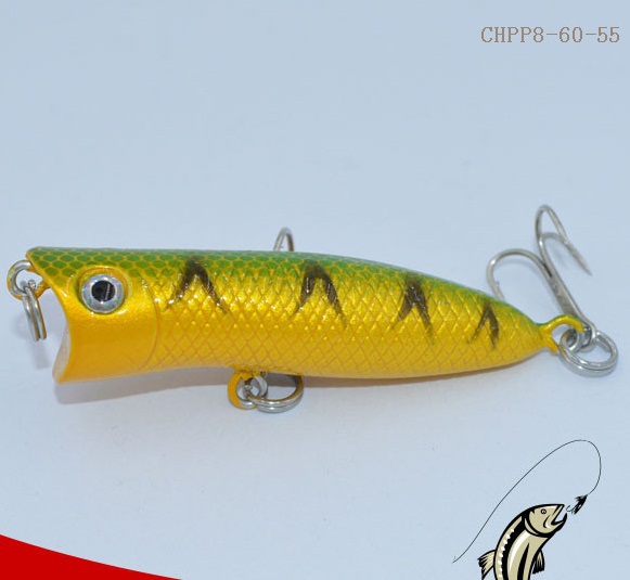 釣りミノールアーchpp8-60-5560mm5.5g3d目refectingレーザーポッパーの餌釣りのルアー-ルアー問屋・仕入れ・卸・卸売り