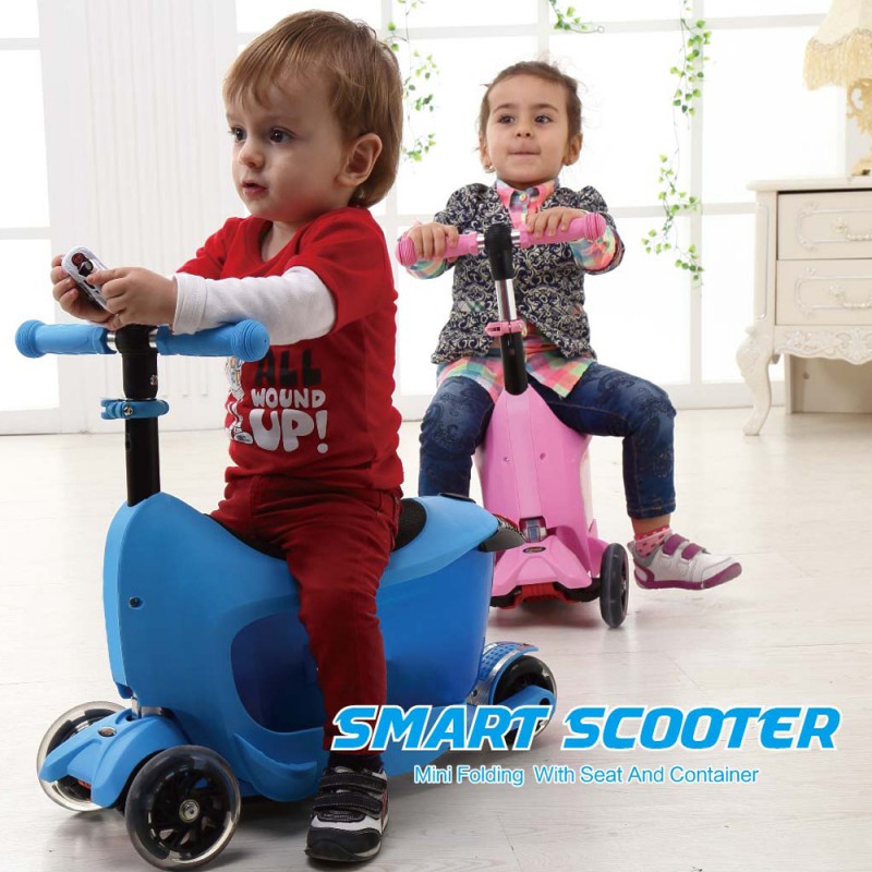 新しい子供31スクーターの安定した座席および取り外し可能な容器と熱い販売のための-キックボード問屋・仕入れ・卸・卸売り