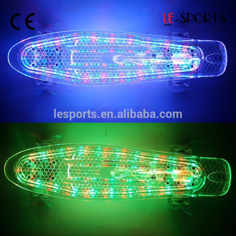 点滅ledライト車輪オールドスクールスケートボード用販売-キックボード問屋・仕入れ・卸・卸売り