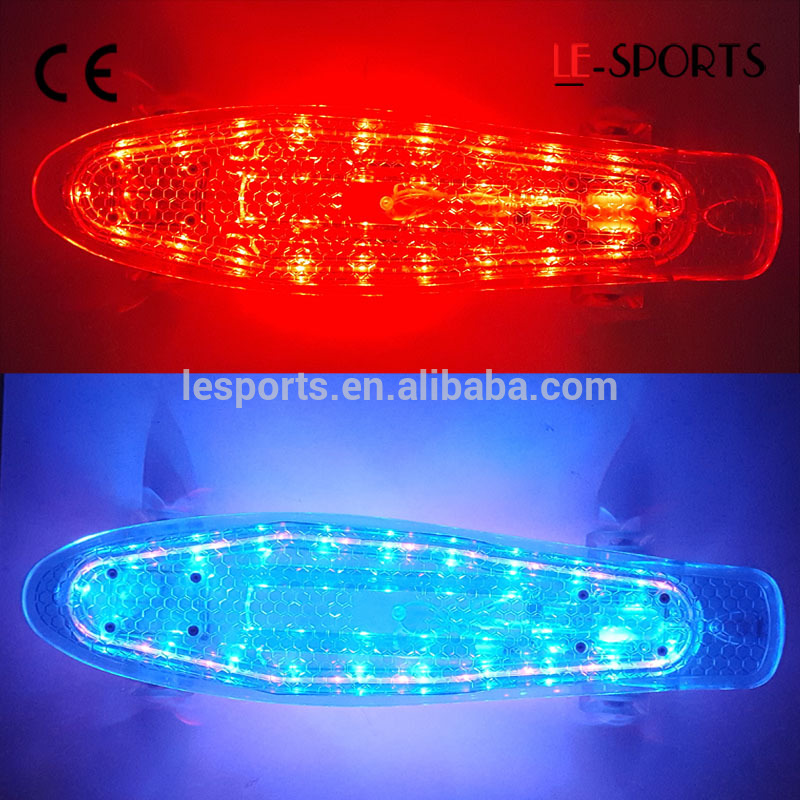 22 インチ led ライト点滅プラスチック ニッケル ミニ led ライト スケート ボード-問屋・仕入れ・卸・卸売り