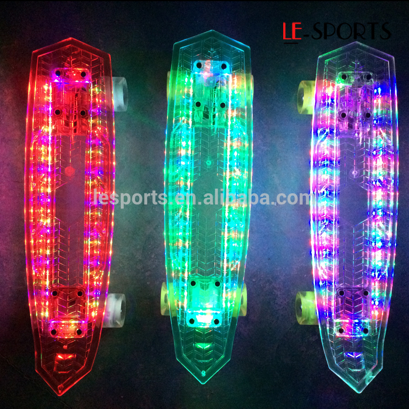 レ トロ プラスチック 22 インチ と 27 インチ クルーザー スケート ボード で led ホイール-問屋・仕入れ・卸・卸売り