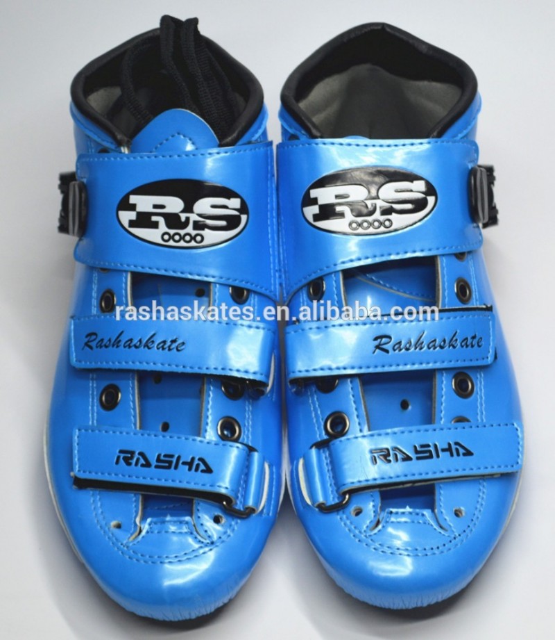 スケートシューズのカーボンシェル100％手作りのスピードレース高速インラインスケートブート青い色でローラースケートインラインスケートの靴株式-フラッシュローラー問屋・仕入れ・卸・卸売り