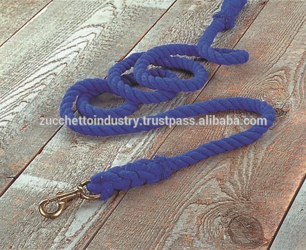 着色された綿ロープ/綿リードロープでブルー色-その他乗馬用品問屋・仕入れ・卸・卸売り