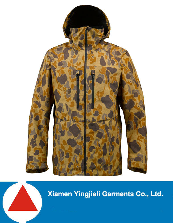 屋外の防水2015ファッショナブルな冬の男性用の迷彩ジャケット-スキーウェア類問屋・仕入れ・卸・卸売り