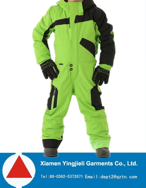 新しいスタイル2015防水透湿絶縁付きボーイズスキーウェアのジャンプスーツ-スキーウェア類問屋・仕入れ・卸・卸売り