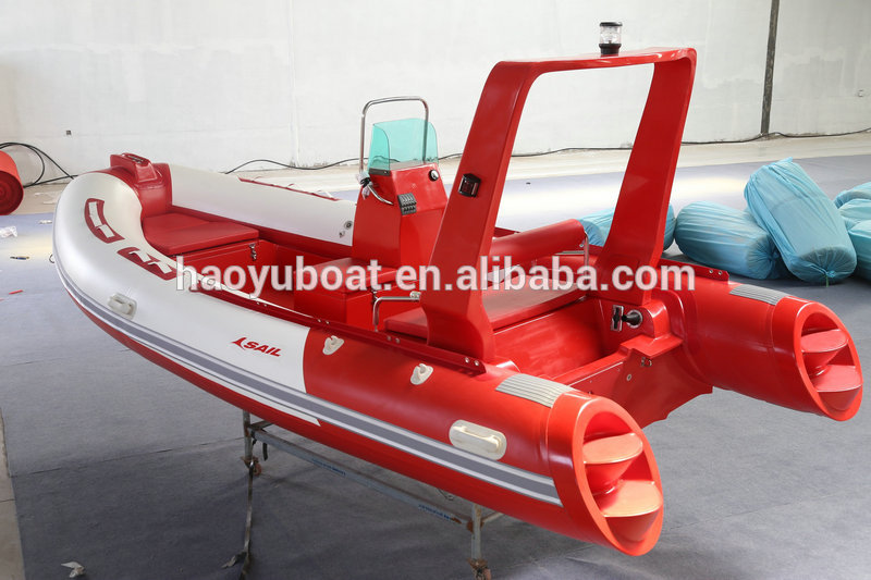 グラスファイバーの漁船rib470wインフレータブル、 チューブpvcやハイパロン-ローボート問屋・仕入れ・卸・卸売り