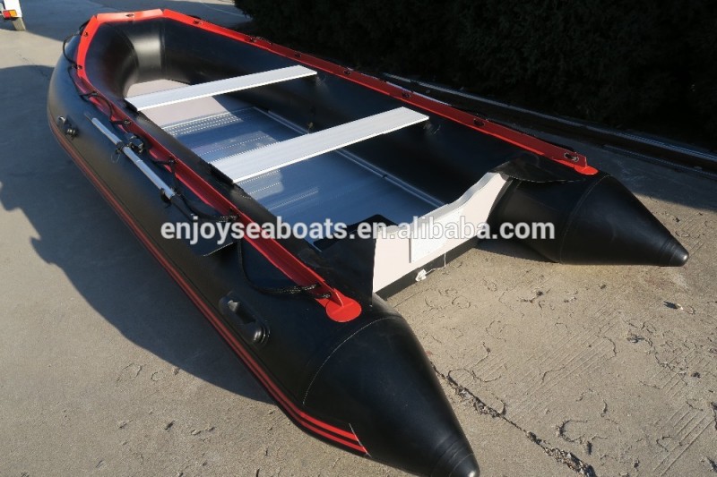 Enjoysea 2016新しいモデル黒と赤サーフィンカヤックASD-380 pvcまたはhypalonfor販売!-ローボート問屋・仕入れ・卸・卸売り