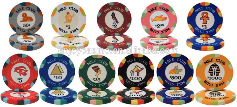 ナイルクラブ10グラムカジノ品質カスタムセラミックポーカーチップ-ポーカーチップ問屋・仕入れ・卸・卸売り