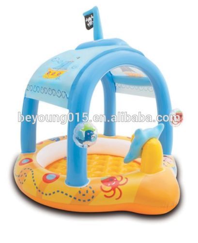 インテックスlil' キャプテン海賊船の子供たちインフレータブル赤ちゃん用プール日よけ付-プール、プール関連製品問屋・仕入れ・卸・卸売り