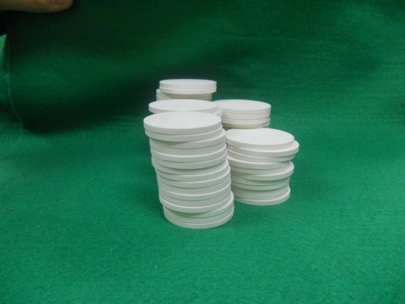 熱昇華55ミリメートル空白セラミックポーカー用のチップのメーカー、 熱昇華白用チップ-ポーカーチップ問屋・仕入れ・卸・卸売り