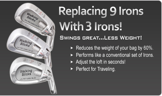 Walking Sticks adjustable iron set-ゴルフクラブ問屋・仕入れ・卸・卸売り