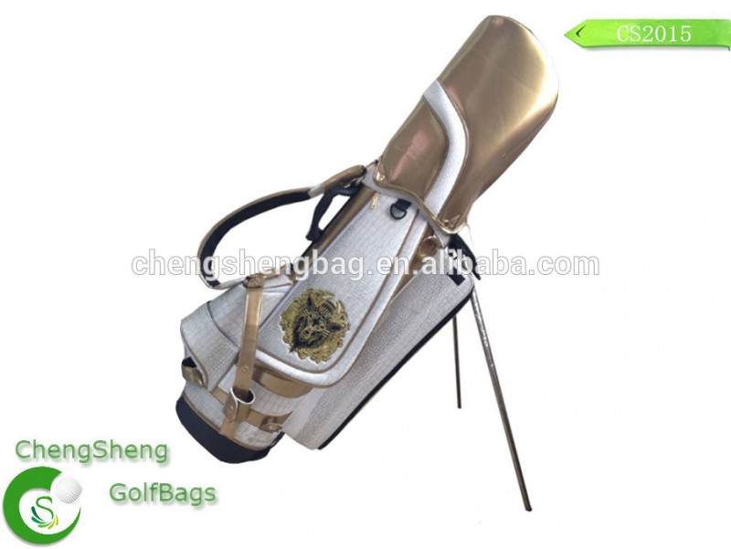新しいデザインpuレザー2015ゴルフスタンドバッグをカスタマイズする-ゴルフバッグ問屋・仕入れ・卸・卸売り