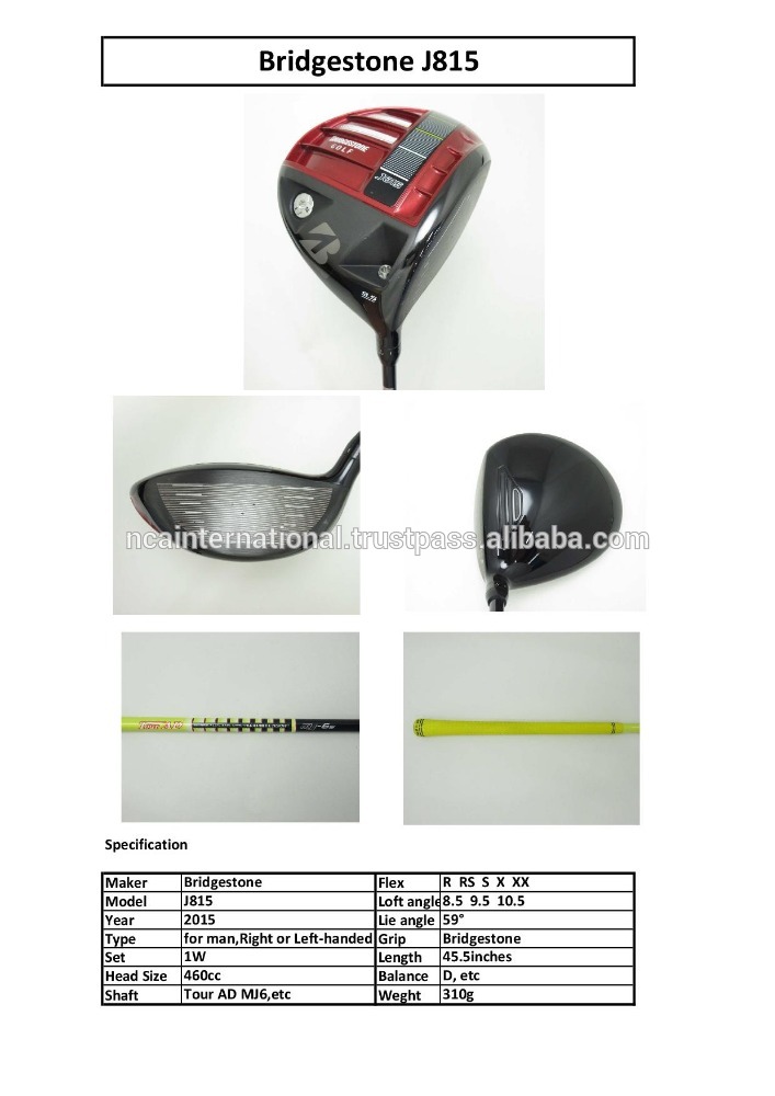 使用ブリヂストンj815ドライバ-ゴルフクラブ問屋・仕入れ・卸・卸売り