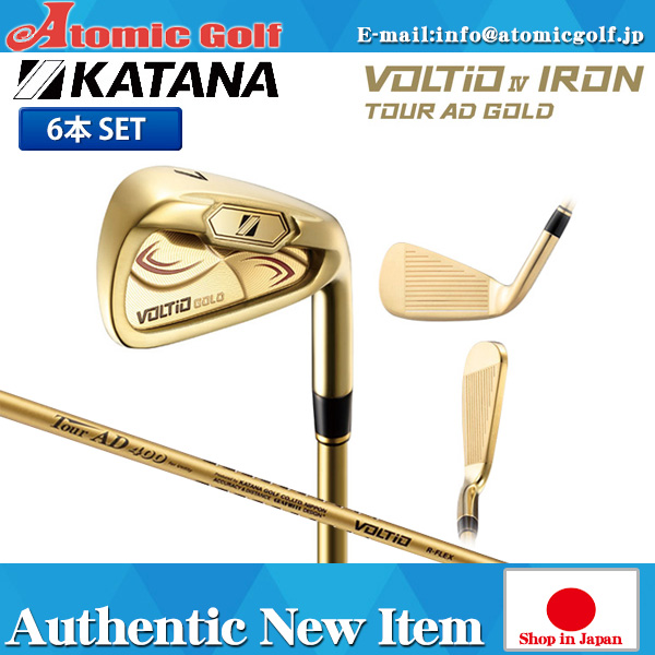 刀ゴルフボルトo ivアイアンセット6ピース( 6-AW)グラファイトデザイン、オリジナル、ツアーad 400カタナvoltio iv-ゴルフクラブ問屋・仕入れ・卸・卸売り