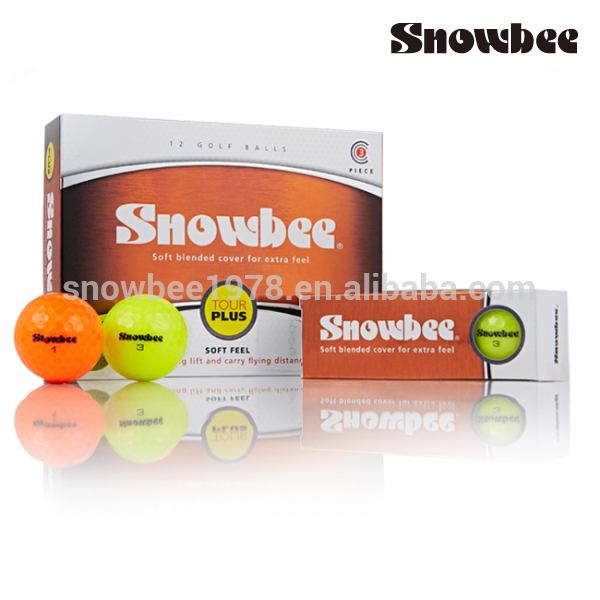 Snowbeeツアープラス(色)/は3ピースプログレッシブパワーボール/カラードゴルフボール/高軌道/削減ドラッグ/ゴルフボール-ゴルフボール問屋・仕入れ・卸・卸売り