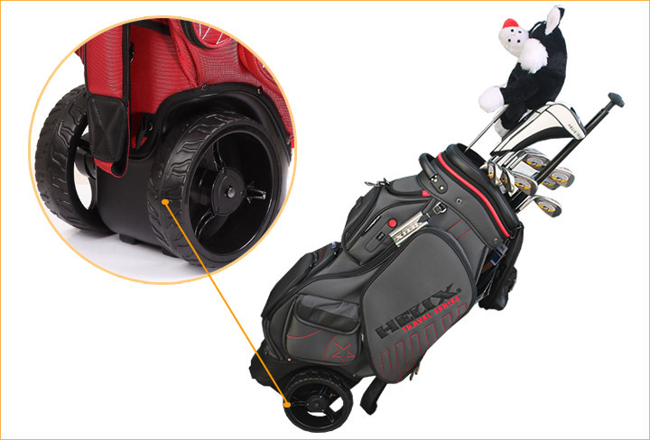 2015らせんゴルフは9インチで車輪/らせんイタリアデザイナーゴルフと車輪が付いている-ゴルフバッグ問屋・仕入れ・卸・卸売り