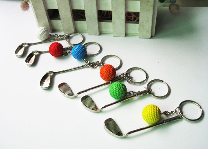 創造的なスポーツゴルフシリーズロータリーキーチェーンキーリングキーチェーンの宝石-その他ゴルフ用品問屋・仕入れ・卸・卸売り
