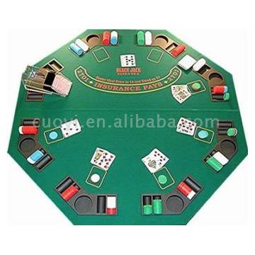 48 ' 2つは黒いジャック及びポーカーゲームのテーブルの上を折る-カジノテーブル問屋・仕入れ・卸・卸売り