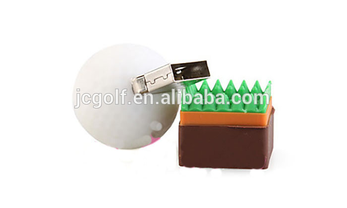 プロモーションギフトゴルフボール形状usbフラッシュドライブホワイトカラーボールカスタマイズされたロゴ付きusb-その他ゴルフ用品問屋・仕入れ・卸・卸売り