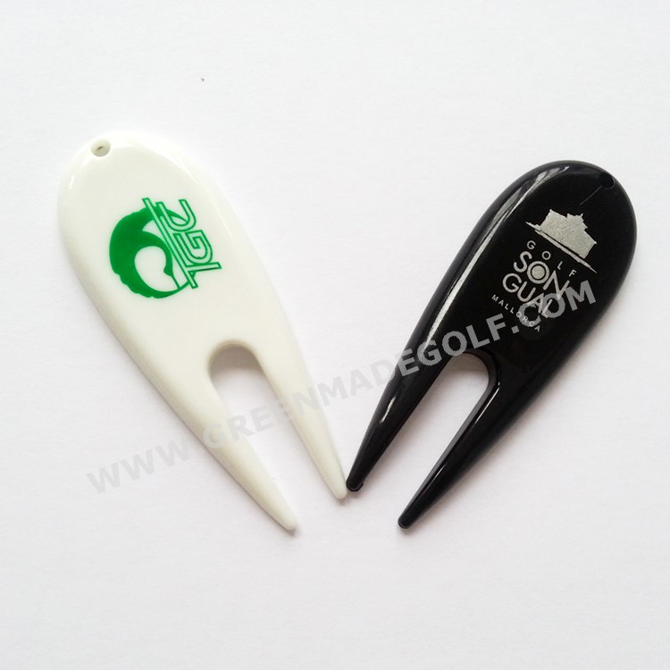 中国製良い品質ロゴ付きプラスチック製のゴルフディボットツール-その他ゴルフ用品問屋・仕入れ・卸・卸売り