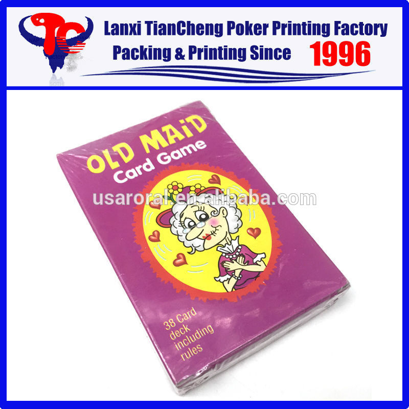 高品質カスタムシングルポーカーセットカードゲーム紫色古いメイド38カードカスタマイズされた紙トランプ印刷-トランプ類問屋・仕入れ・卸・卸売り