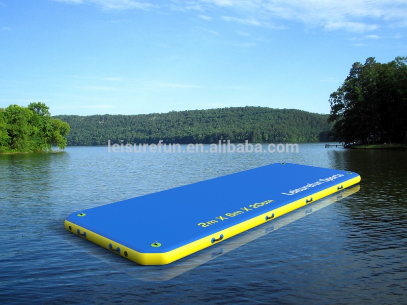安いインフレータブル島2016ポンツーンプラットフォームは、 floatを泳ぐ-エアマットレス問屋・仕入れ・卸・卸売り