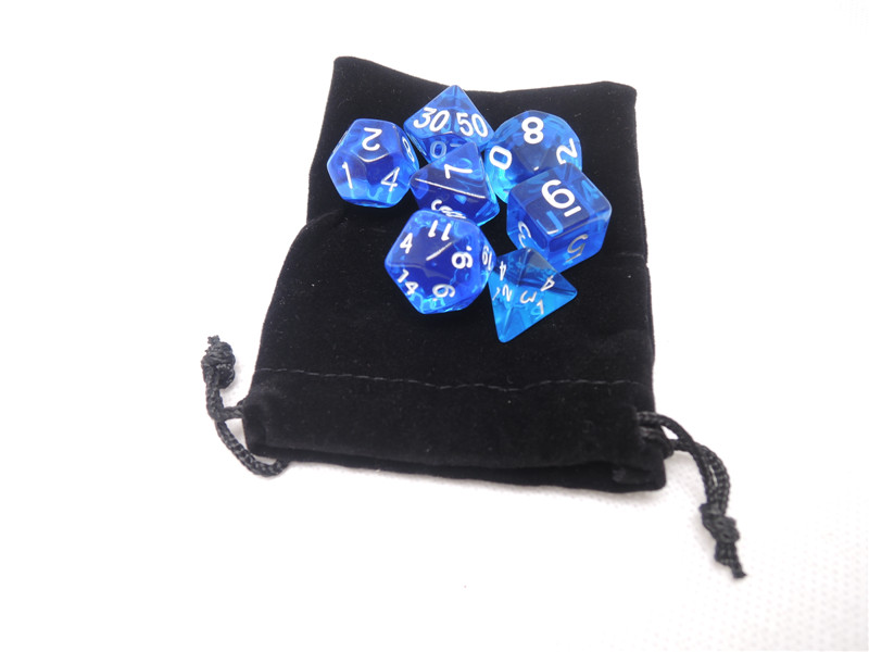 7面ダイスd4 d6 d8 d10 d12 d20マジック-は-収集mtg d & d rpgポリゲームブルー-サイコロ問屋・仕入れ・卸・卸売り