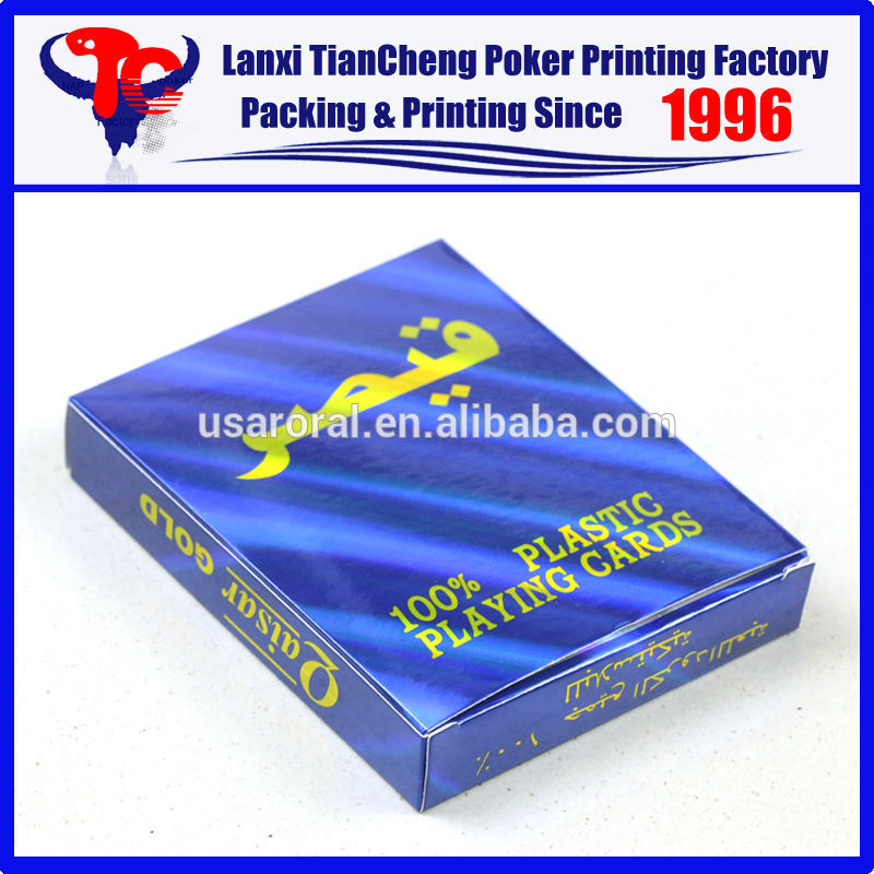 高品質カスタム doulbe ポーカー セット カード ゲーム勒qaisar カスタマイズ さ れ た 100% プラスチック トランプ印刷-トランプ類問屋・仕入れ・卸・卸売り