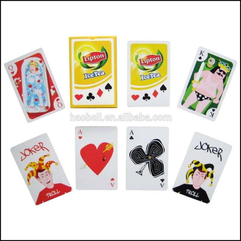 良い品質紙素材カスタマイズ さ れ た プロモーション ポーカー カード広告トランプ-問屋・仕入れ・卸・卸売り