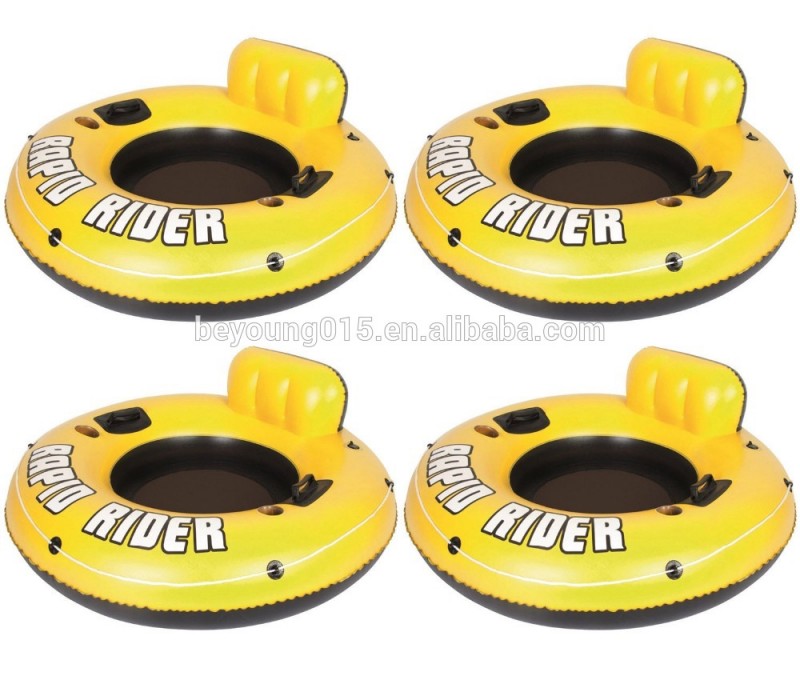 急速なライダー53bestway私" フローティングプールいかだインフレータブル背もたれ付チューブ、 cupholder、 ハンドル-エアマットレス問屋・仕入れ・卸・卸売り