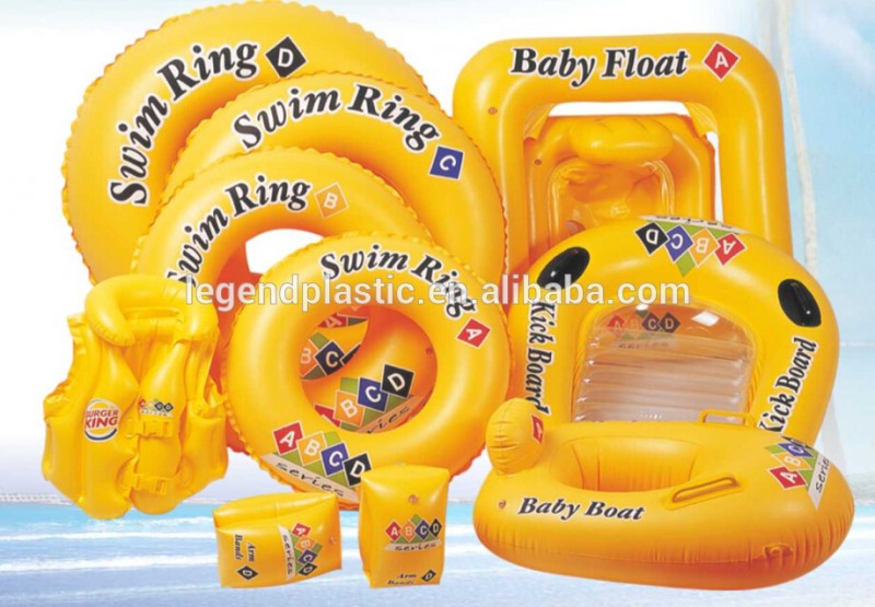 Pvcインフレータブルスイムリングシリーズは子供のための設定/浜の水泳のシリーズセット-浮き輪問屋・仕入れ・卸・卸売り