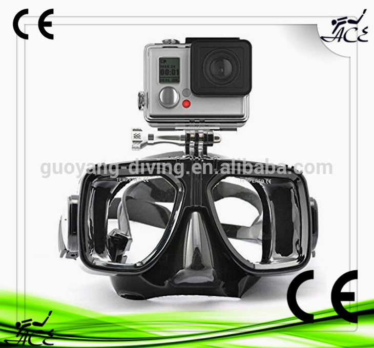新しい高品質のプロのoem2015goproスキューバダイビング用マスクシリコーンシュノーケリングアクションカメラgopro卸売-ダイビングマスク問屋・仕入れ・卸・卸売り