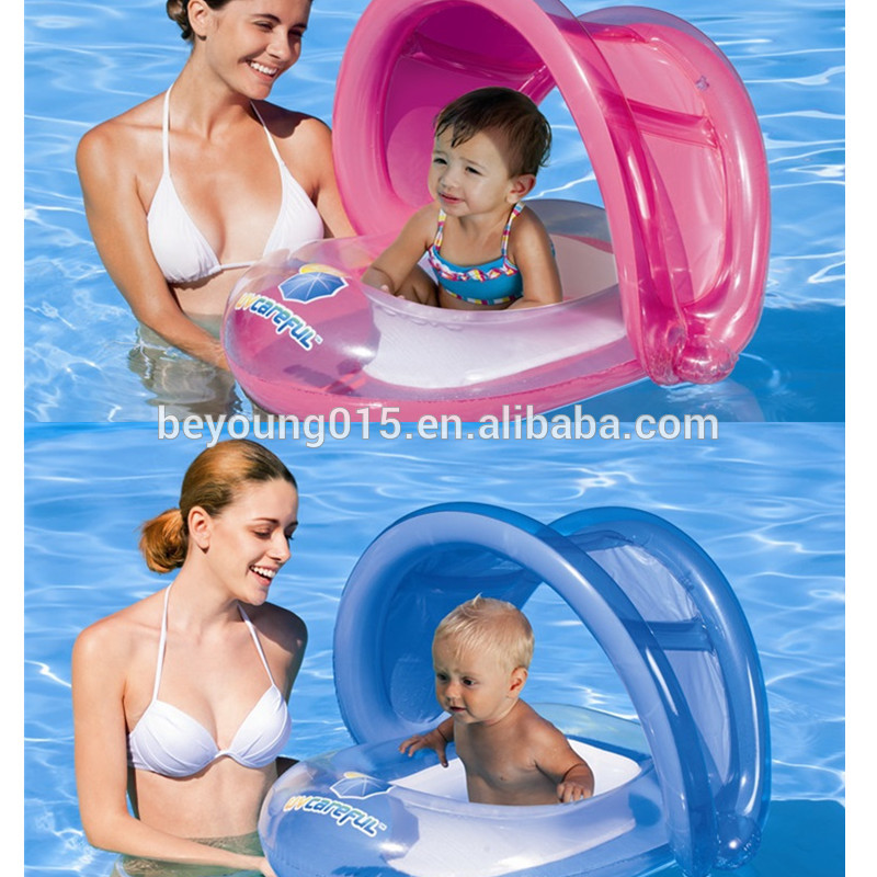 人気のある、 高品質uv慎重膨脹可能な赤ん坊の座席の部分が外せる　サンシェードプールのフロート-浮き輪問屋・仕入れ・卸・卸売り