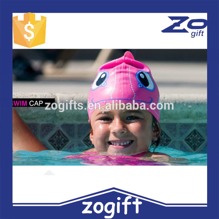 Zogift防水100%シリコーン子供' s面白い動物水泳キャップ-スイムキャップ問屋・仕入れ・卸・卸売り