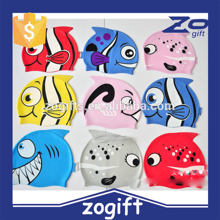 Zogift耐久性動物形状かわいいデザインシリコーン面白い水泳キャップ-スイムキャップ問屋・仕入れ・卸・卸売り