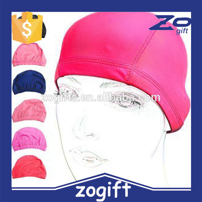 Zogift人気カラフル布面白いライクラ水泳キャップ-スイムキャップ問屋・仕入れ・卸・卸売り