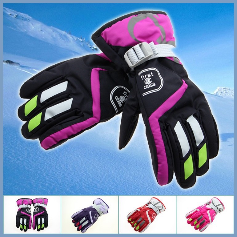 大人のための暖かい冬のスキー手袋スノーボード防水屋外スキーミトンサイクリングサーマル女性のためのオートバイの手袋-スキーグローブ問屋・仕入れ・卸・卸売り