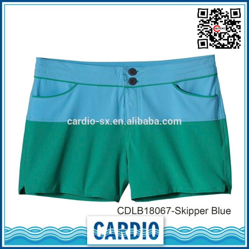 スキッパー青・緑の中国の女の子boardshort-水着類問屋・仕入れ・卸・卸売り
