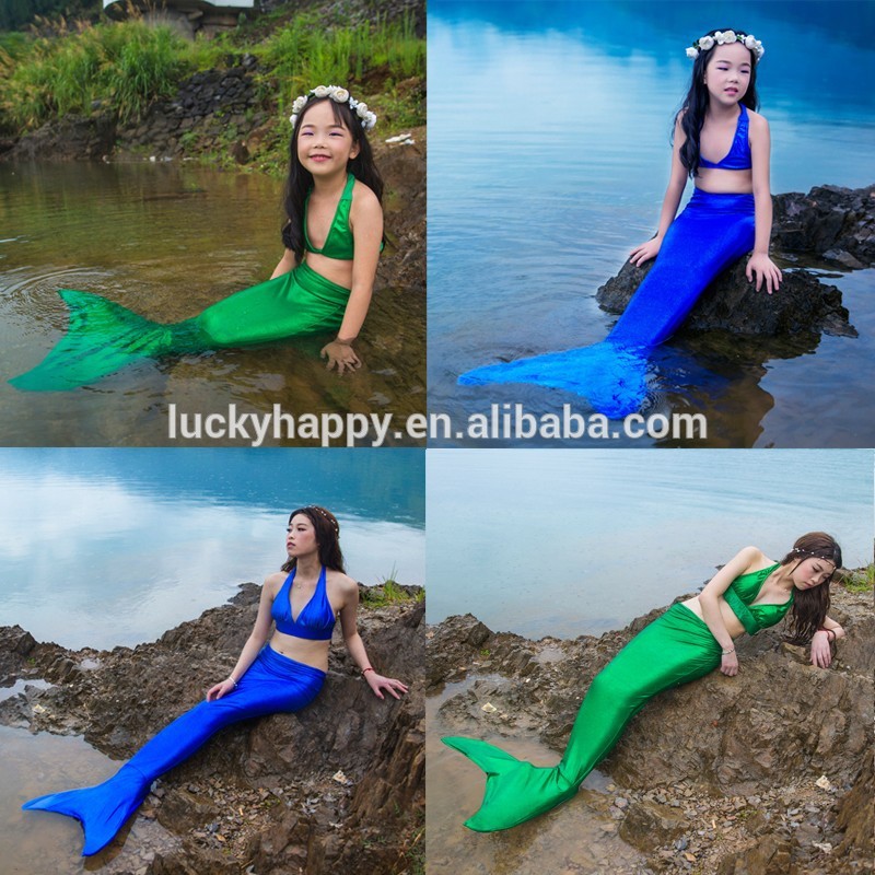 かわいい女の子キッズ swimmable マーメイド テール水着ビキニ水着水着ビーチウェアベビー水泳衣装-水着類問屋・仕入れ・卸・卸売り