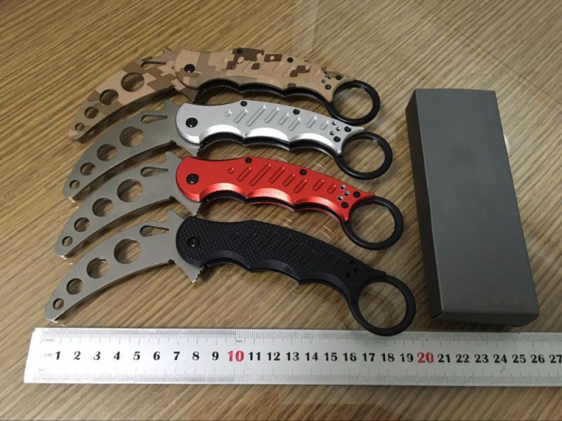 狐karambitナイフトレーナー付きg10ハンドル-ナイフ問屋・仕入れ・卸・卸売り