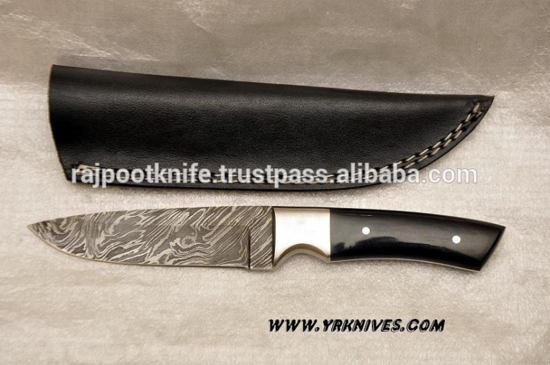 ダマスカス鋼固定刃のナイフ-ナイフ問屋・仕入れ・卸・卸売り