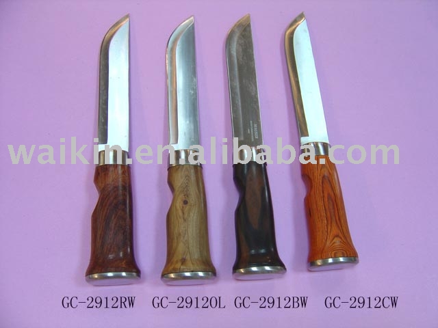 実用的なpakkawoodハンドルと狩猟用ナイフ、 s。 sのボルスタ-ナイフ問屋・仕入れ・卸・卸売り