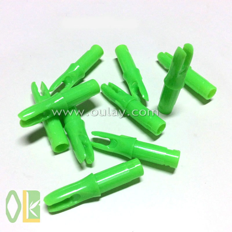 緑色の矢印nocks6.2ミリメートル口径のプラスチックのための炭素矢印-その他ハンティング用製品問屋・仕入れ・卸・卸売り