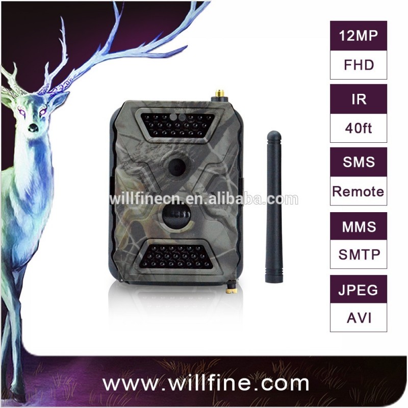 Sms/mms/eメール/ gprs 12mp 1080 pのhd 3グラム狩猟カメラ屋外無線衛星ゲームカメラ-狩猟用カメラ問屋・仕入れ・卸・卸売り